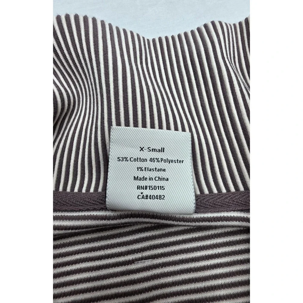 Varley Women XS Milano Half Zip Sweat 2.0 Striped Ottoman Pullover VAR02122 - Picture 4 of 8